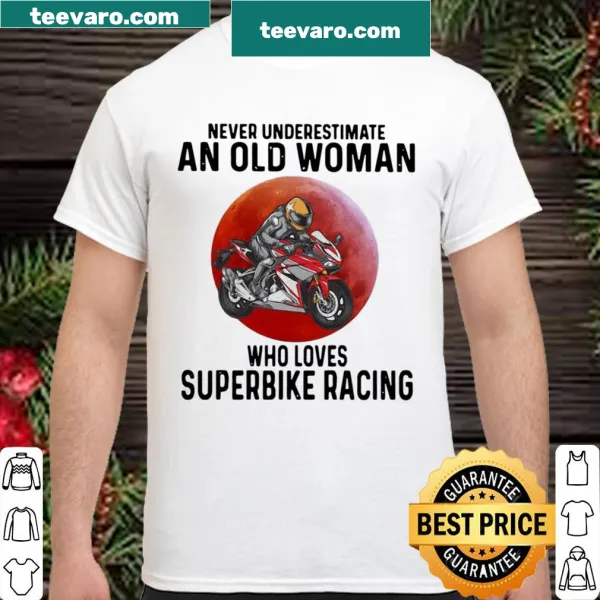 Sassy shirt for women featuring superbike racing text