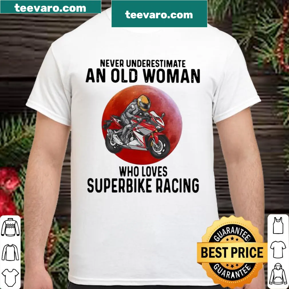 Sassy shirt for women featuring superbike racing text