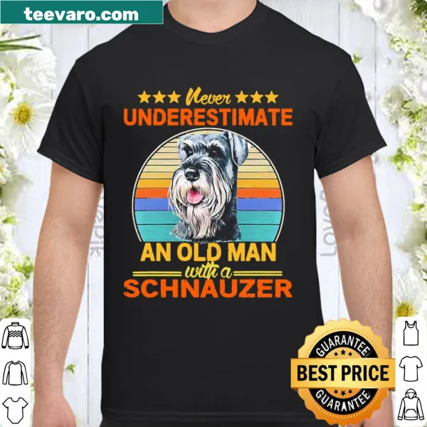 Vintage design shirt featuring a Schnauzer