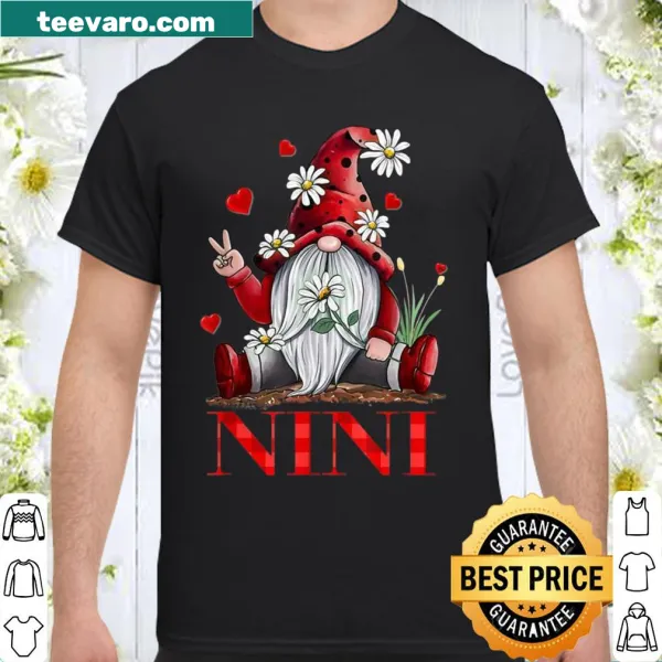 Valentine's themed shirt featuring a cute gnome graphic