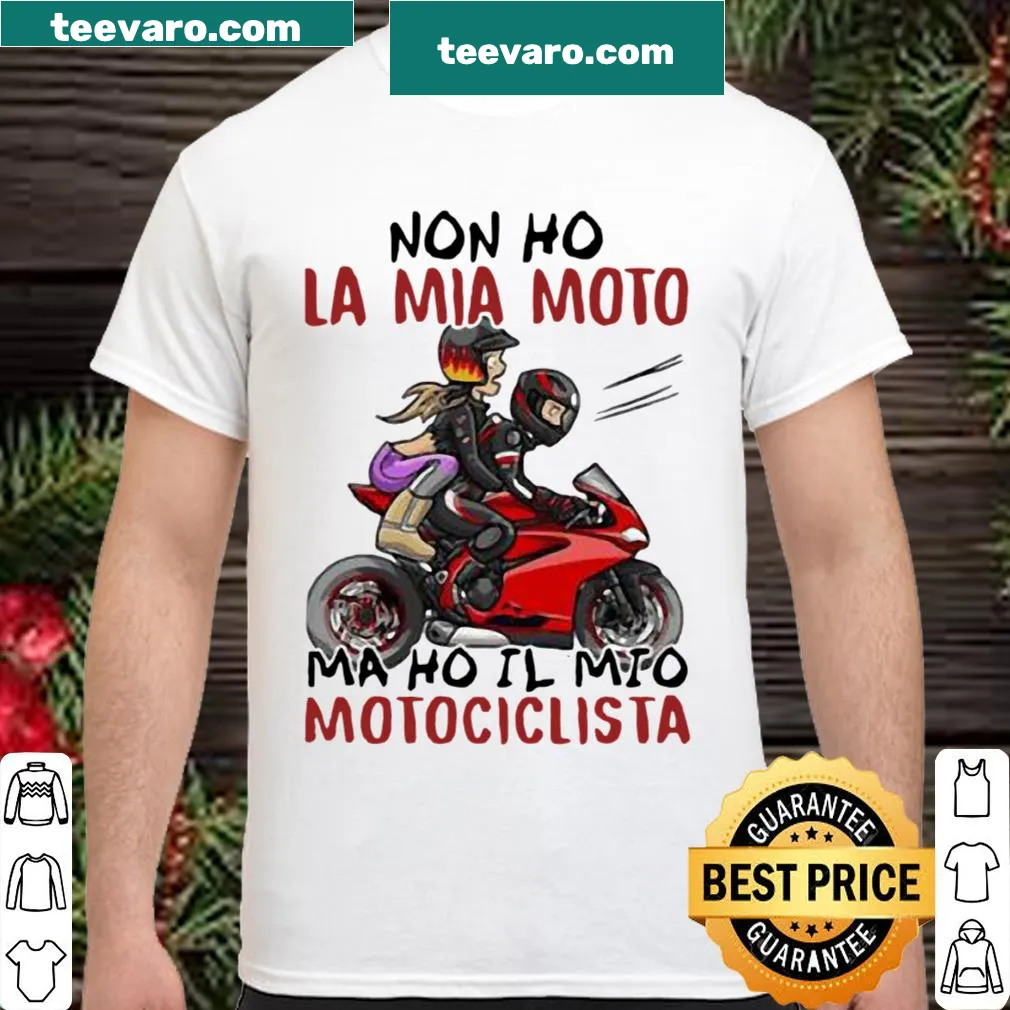 Biker-themed shirt with a playful saying