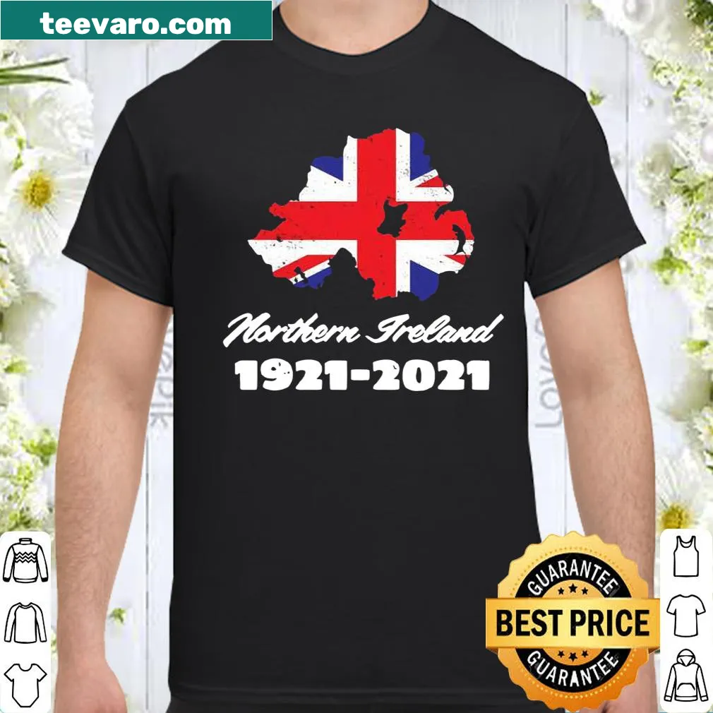 Northern Ireland Centenary shirt with bold typography celebrating 1921-2021.
