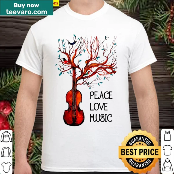 Stylized graphic tee with 'Viola' promoting peace and love