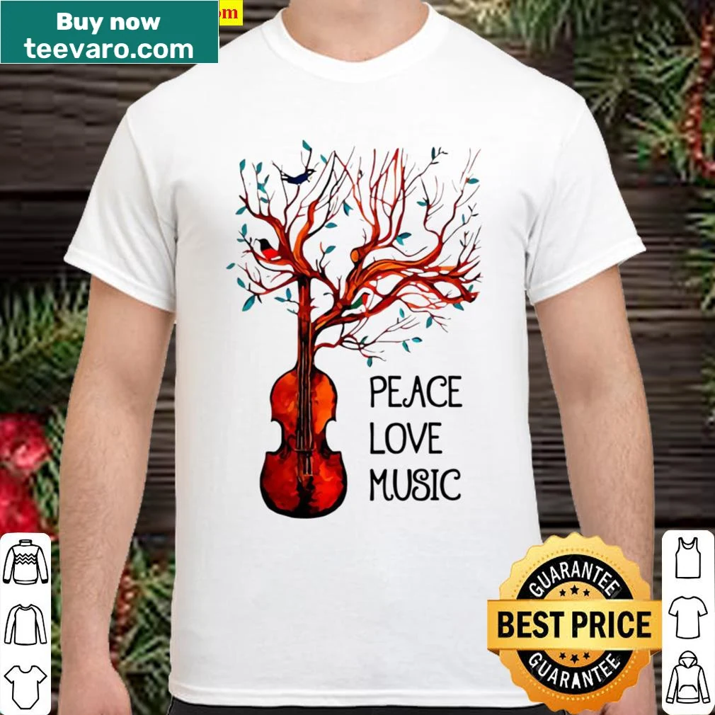 Stylized graphic tee with 'Viola' promoting peace and love