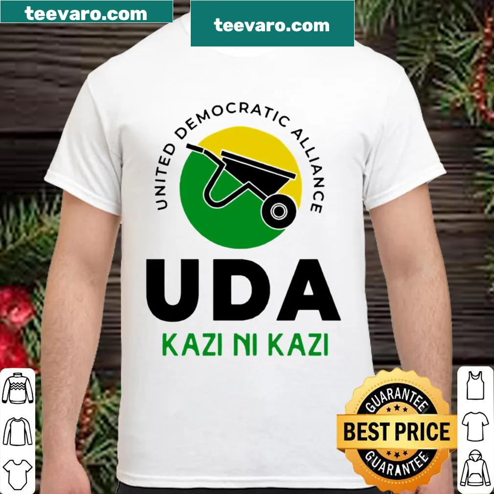 Shirt with 'Kazi Ni Kazi' UDA message