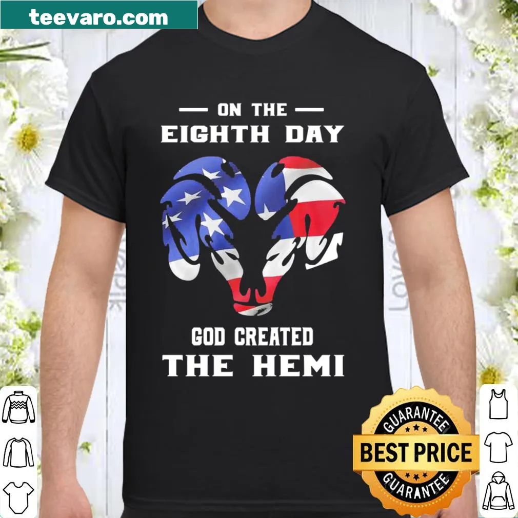 Illustration of a hemi engine with divine theme, car enthusiast shirt