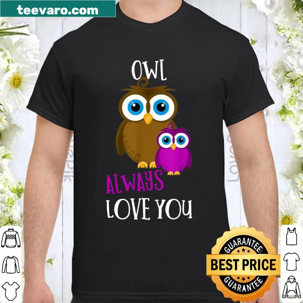 Cute owl illustration with the text 'Owl Always Love You' for Valentine's Day