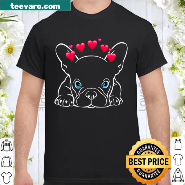 Adorable French Bulldog illustration on a t-shirt
