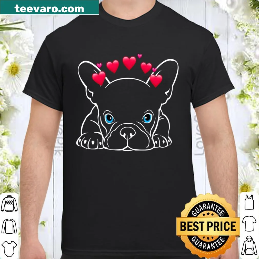 Adorable French Bulldog illustration on a t-shirt
