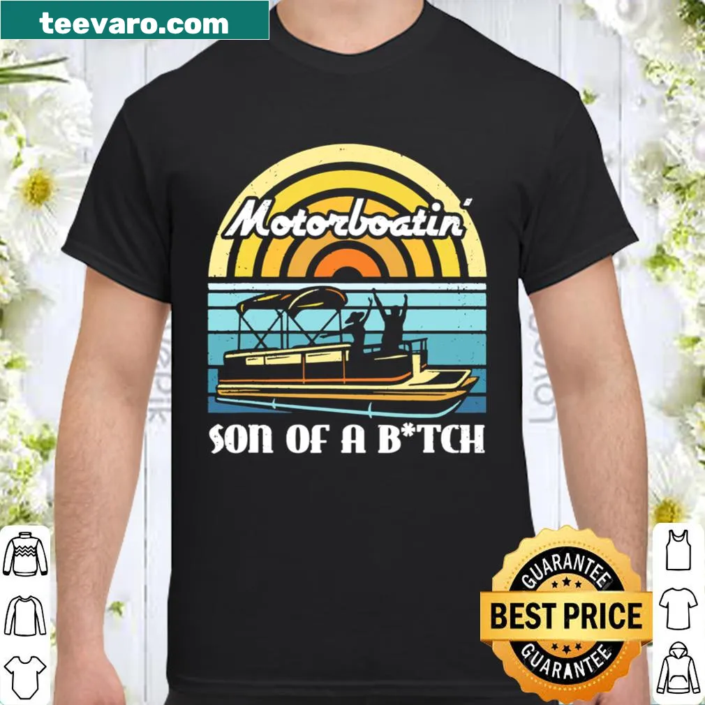Funny boating shirt with bold typography