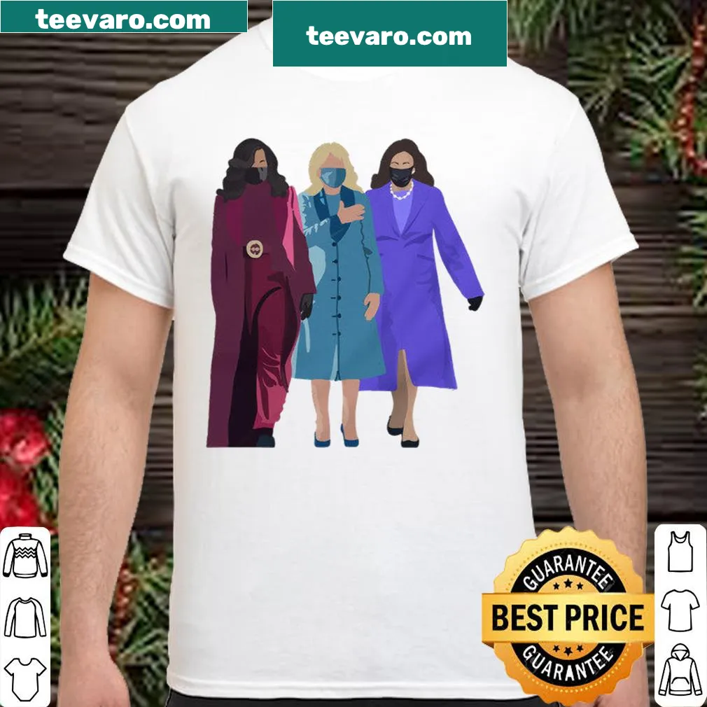 Shirt with the phrase 'Powerful Women in Power' highlighting female leadership
