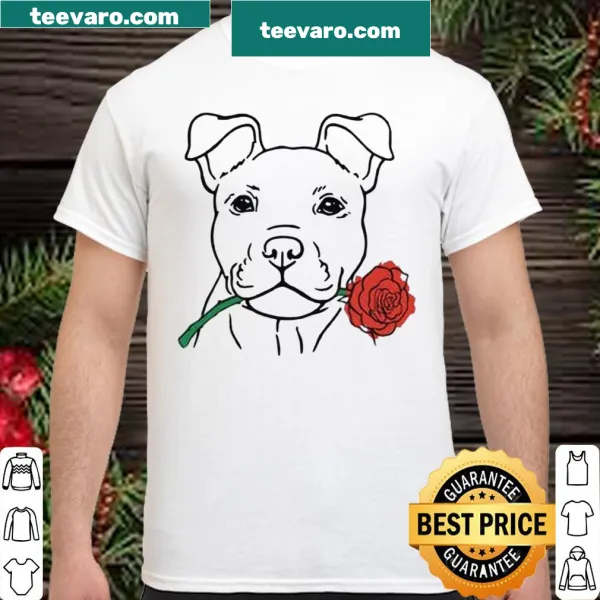 Cute Valentine's Day shirt with a rescue puppy illustration.