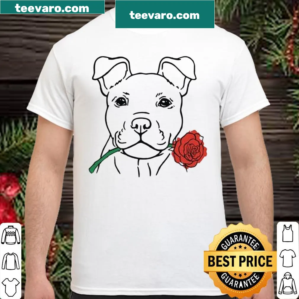 Cute Valentine's Day shirt with a rescue puppy illustration.