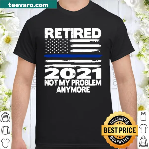 Retirement t-shirt with 'Retired' and badge design for police officers