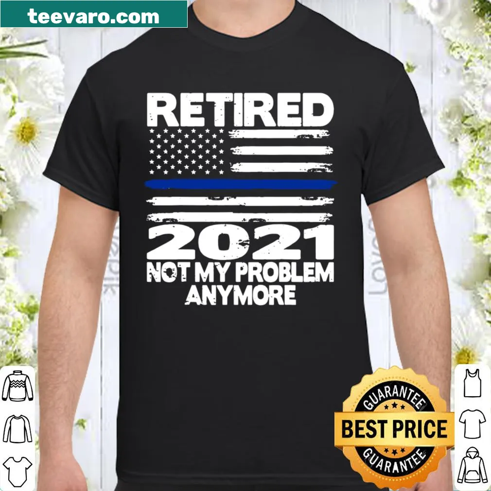 Retirement t-shirt with 'Retired' and badge design for police officers