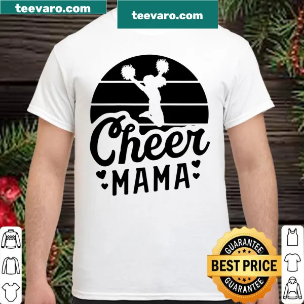 Retro Cheer Mama shirt for supportive cheerleader moms