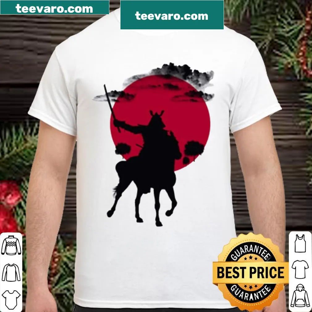 Cartoon samurai graphic shirt for kids