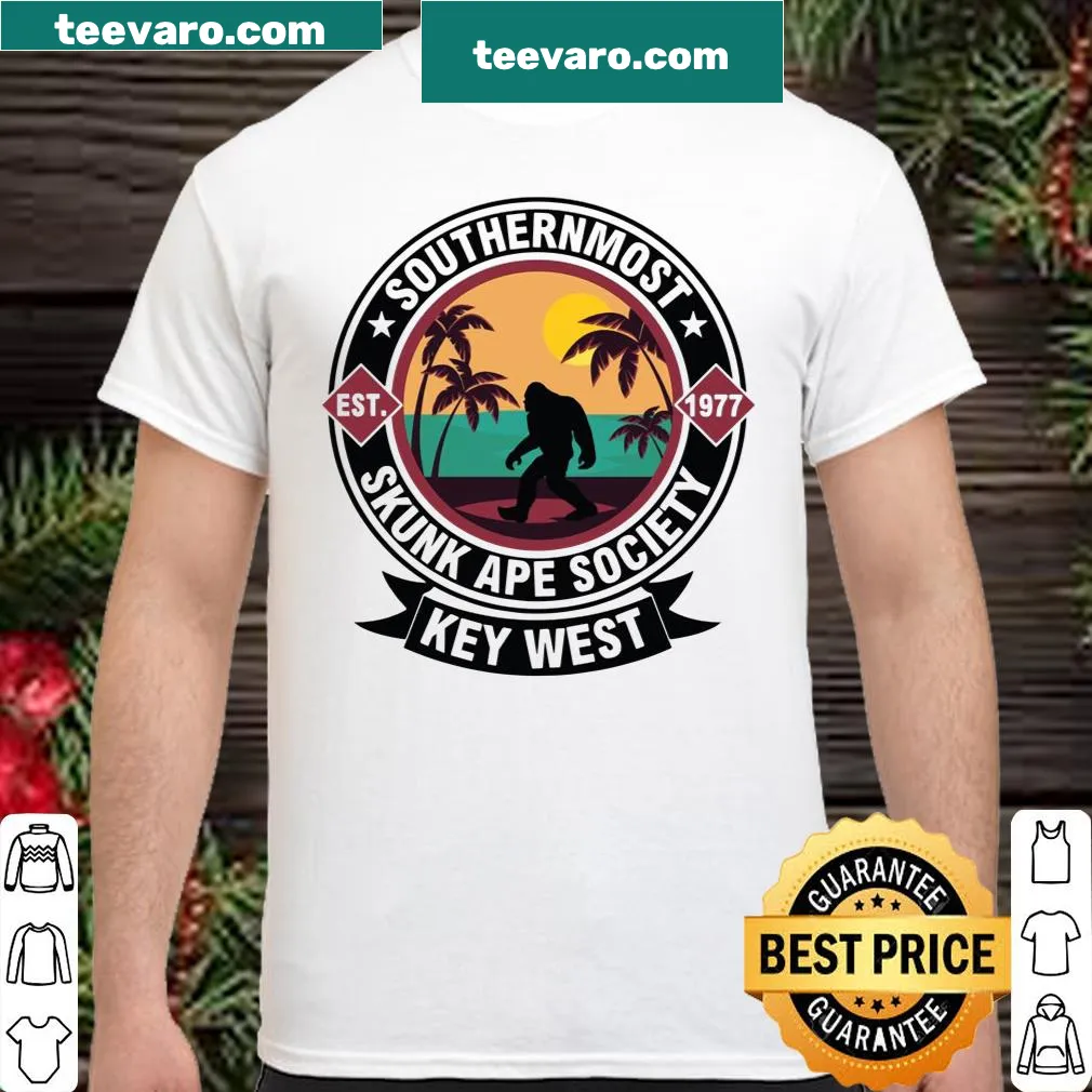Whimsical Skunk Ape graphic on T-shirt