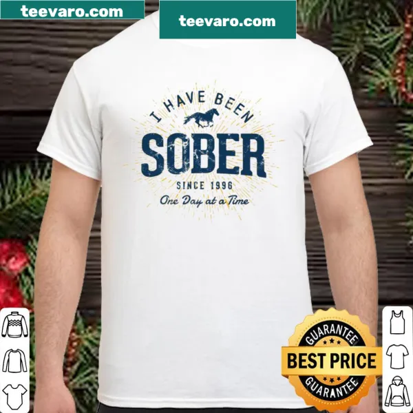Sobriety shirt celebrating 25 years since 1996