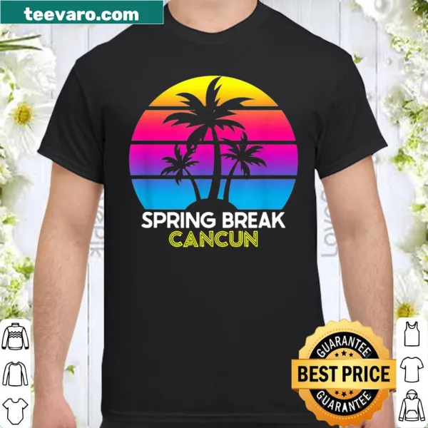 Shirt celebrating Spring Break trips to Cancun with playful text