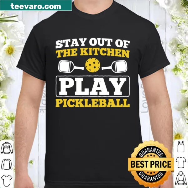 Humorous pickleball-themed t-shirt with playful message