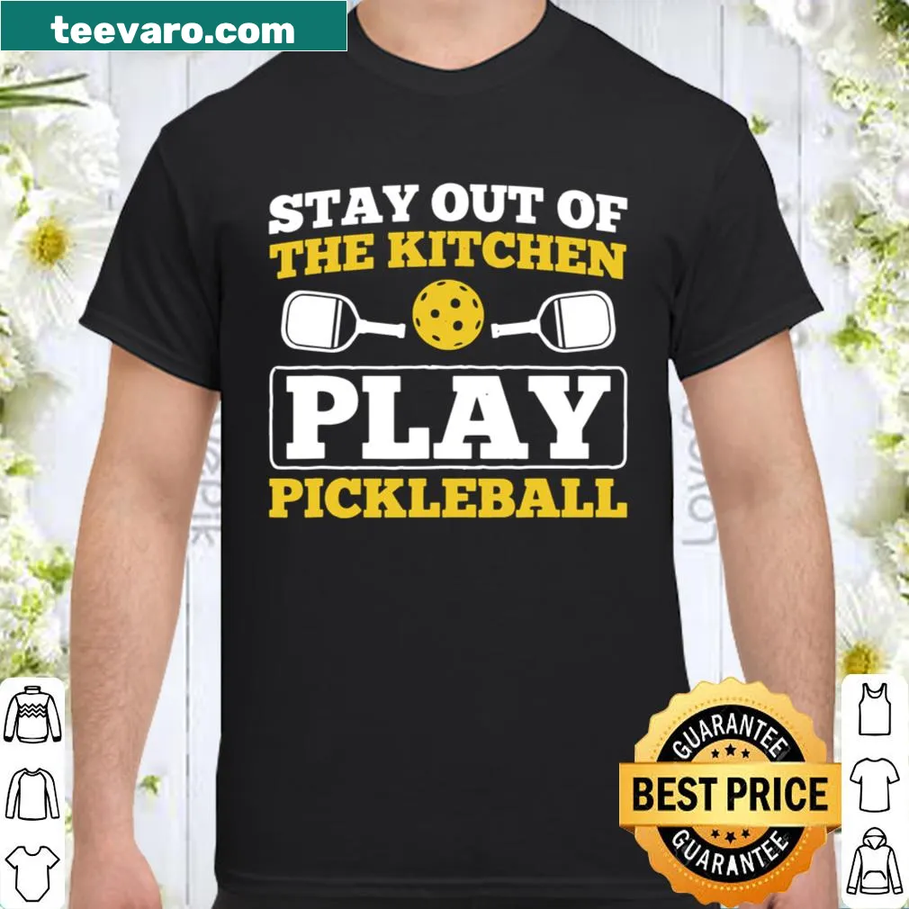 Humorous pickleball-themed t-shirt with playful message