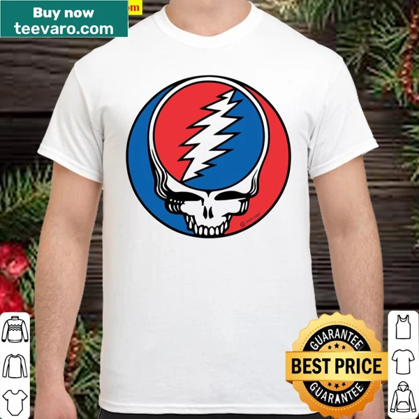 Stylized typography shirt with a phrase inspired by classic rock music