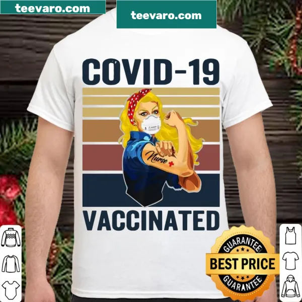 Vintage-style shirt honoring nurses with tattoo and face mask design.