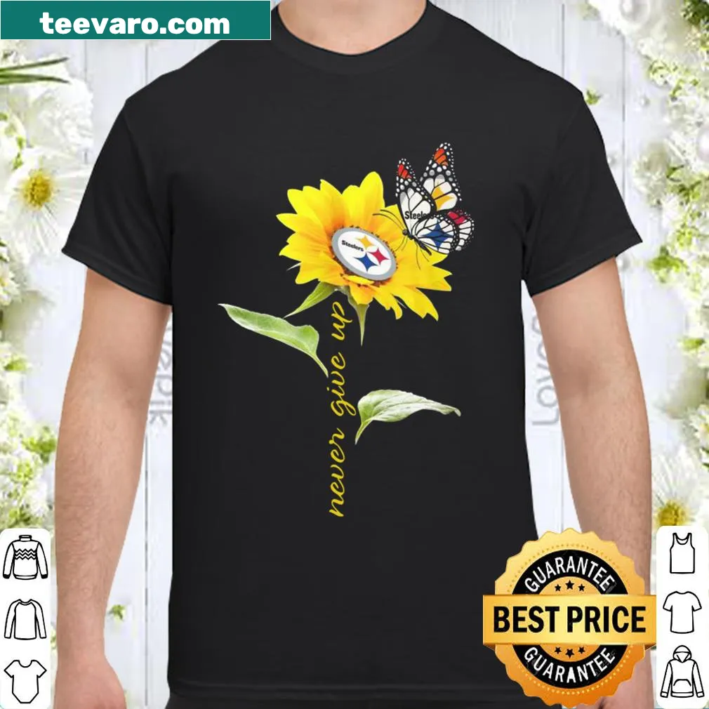 Kansas City Chiefs shirt with sunflower and butterfly illustration