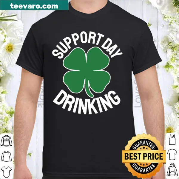 Humorous St. Patrick's Day tee promoting day drinking