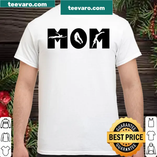 Supportive swim mom shirt with swimmer graphics
