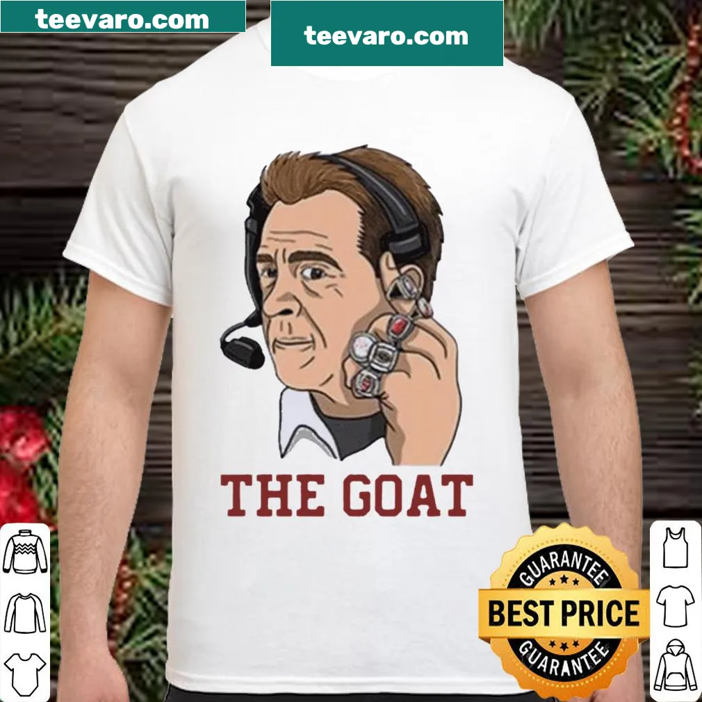 Playful typography shirt celebrating the GOAT of 2021