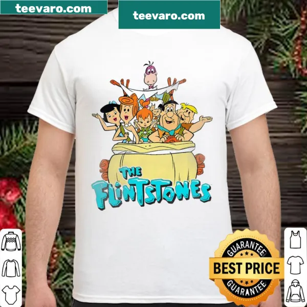 Cartoon-inspired shirt featuring The Flintstones characters