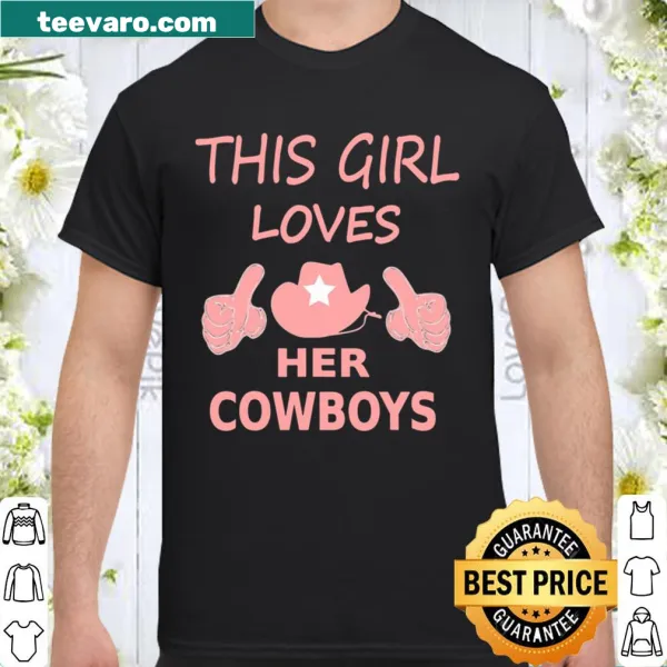 Cute girl football cowgirl graphic shirt