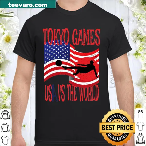 Limited edition shirt featuring USA Vs The World soccer design