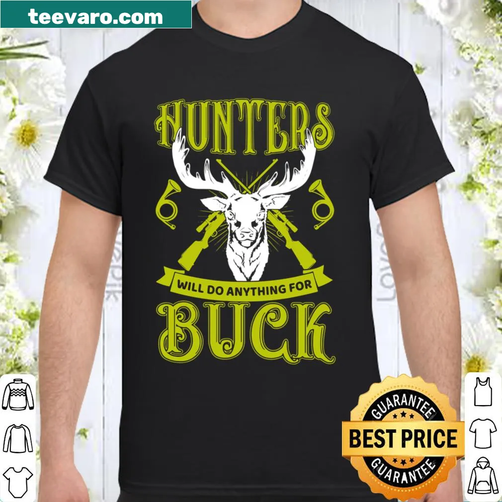 Vintage hunting-themed shirt with shed antlers graphic
