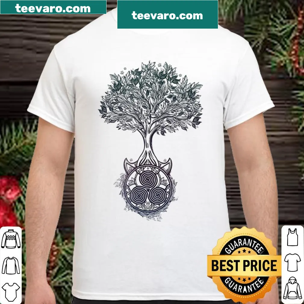 Tree of Life design with Viking and Celtic knotwork on a T-shirt