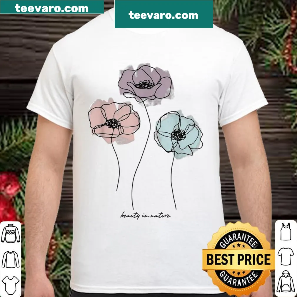Shirt with design celebrating beauty in nature