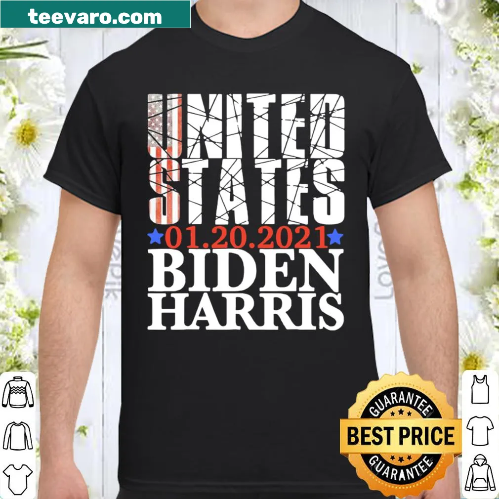 Shirt displaying United States 01 20 2021 Biden Harris