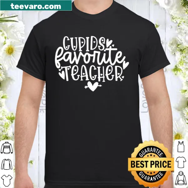 Shirt featuring 'Cupid's Favorite Teacher' text