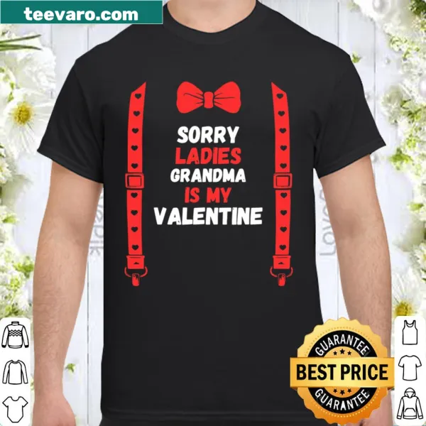 Funny shirt for kids saying grandma is my valentine, ideal for family