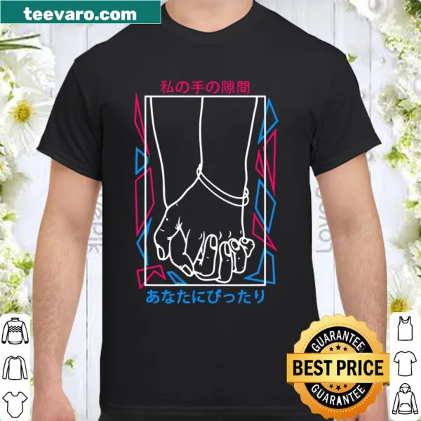 Vaporwave aesthetic shirt with text about love and friendship.