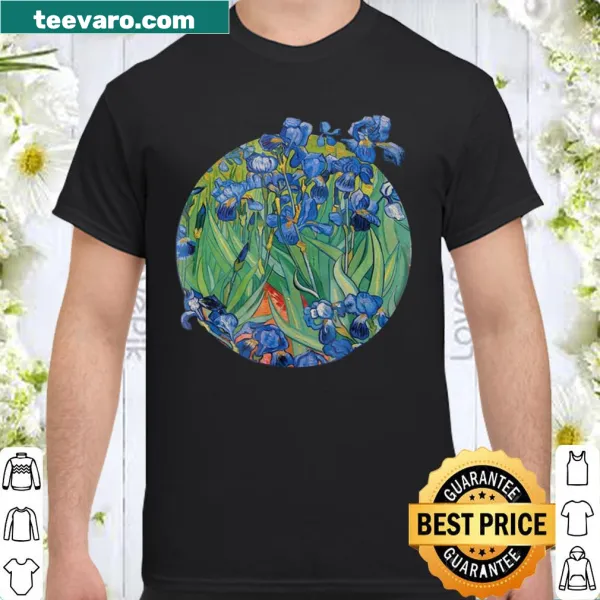 Shirt featuring Vincent Van Gogh's 'Irises' painting