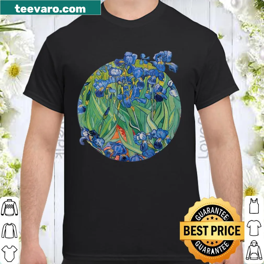 Shirt featuring Vincent Van Gogh's 'Irises' painting
