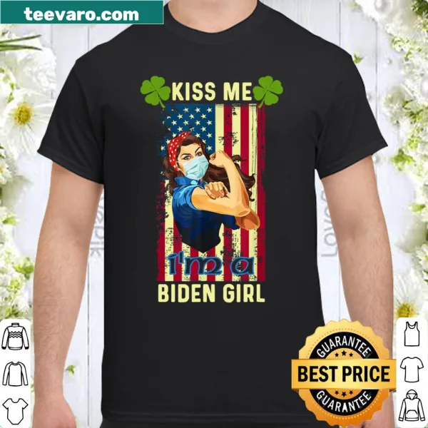 Vintage-style t-shirt with American flag and political message