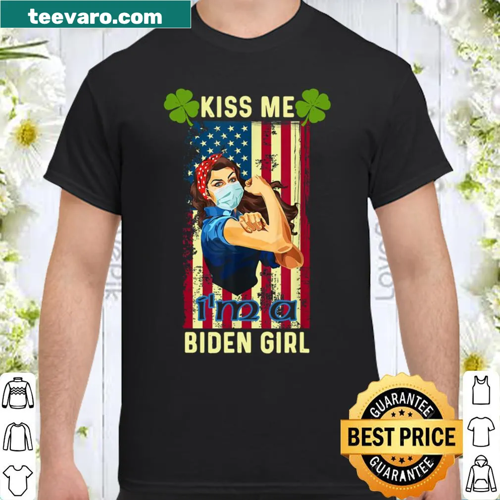 Vintage-style t-shirt with American flag and political message