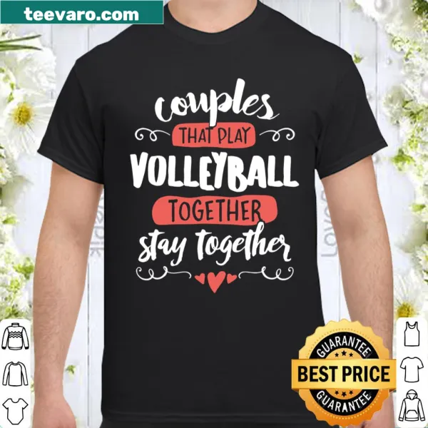 Typography T-shirt celebrating volleyball lovers with bold text