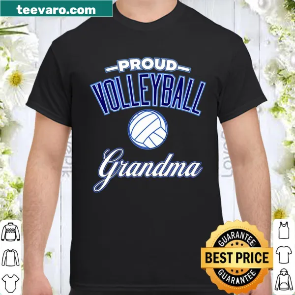 Vintage-style Volleyball Grandma t-shirt with volleyball graphics and proud text