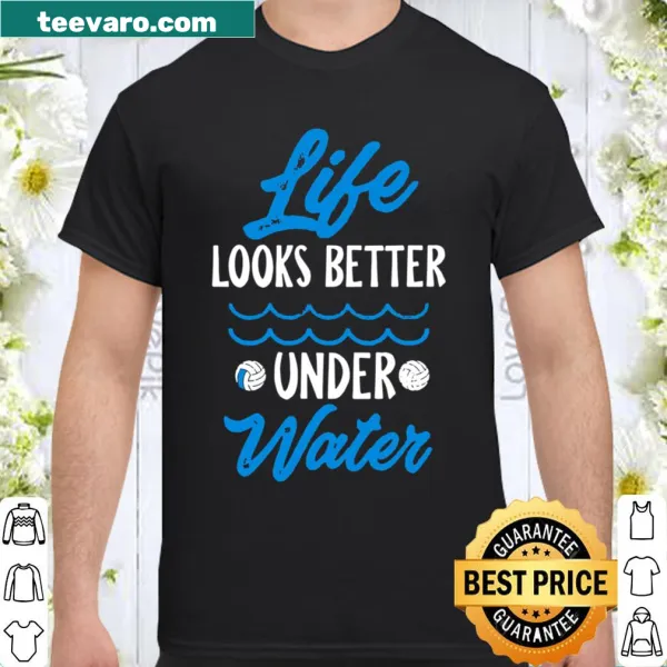 Motivational water polo shirt with bold text