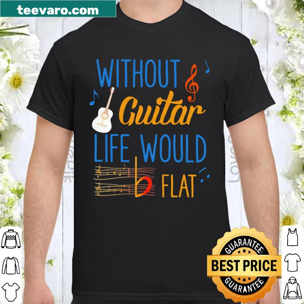 Sentimental shirt with guitar-themed text